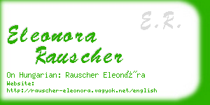 eleonora rauscher business card